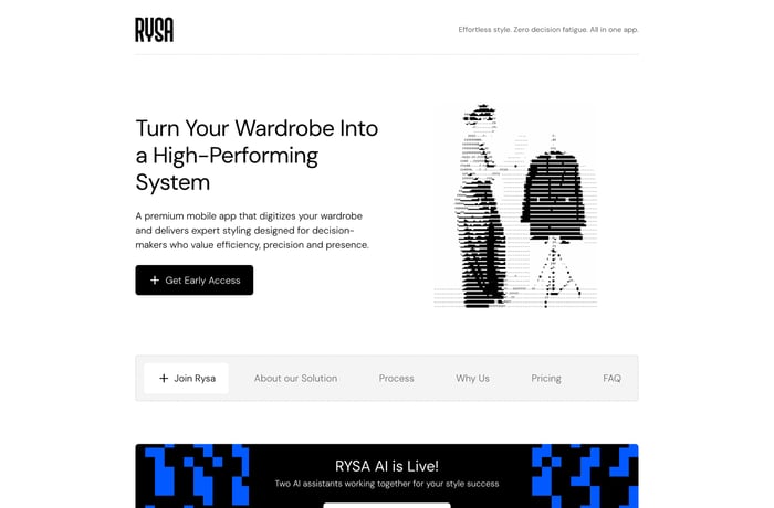 Rysa website preview