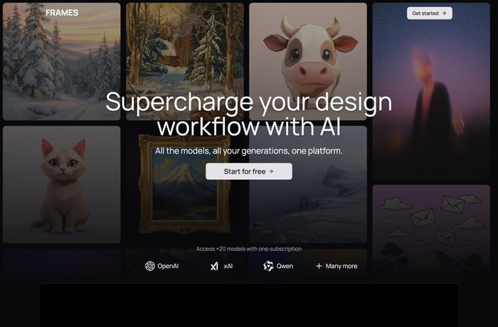 Frames website preview