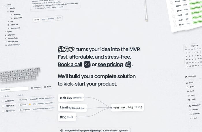 Refined website preview