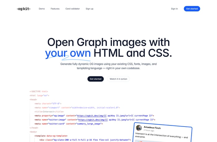 Ogkit website preview