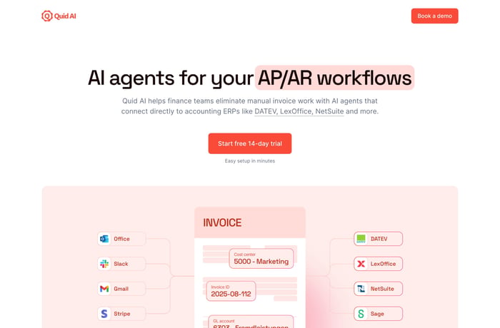 Quid AI website preview