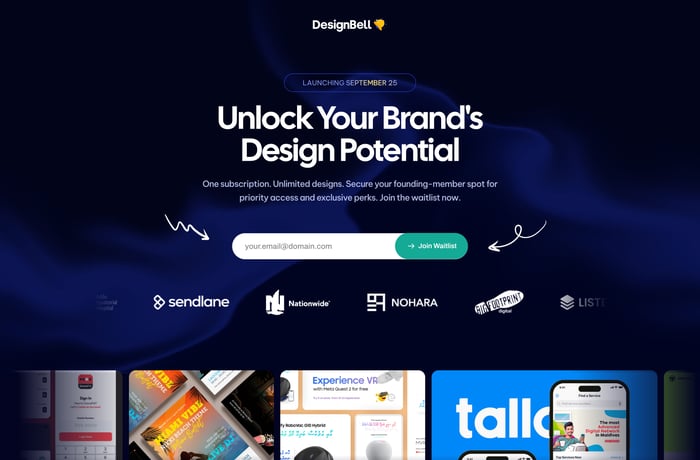 DesignBell website preview