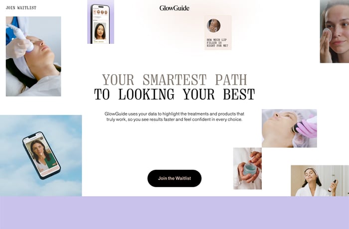 GlowGuide website preview