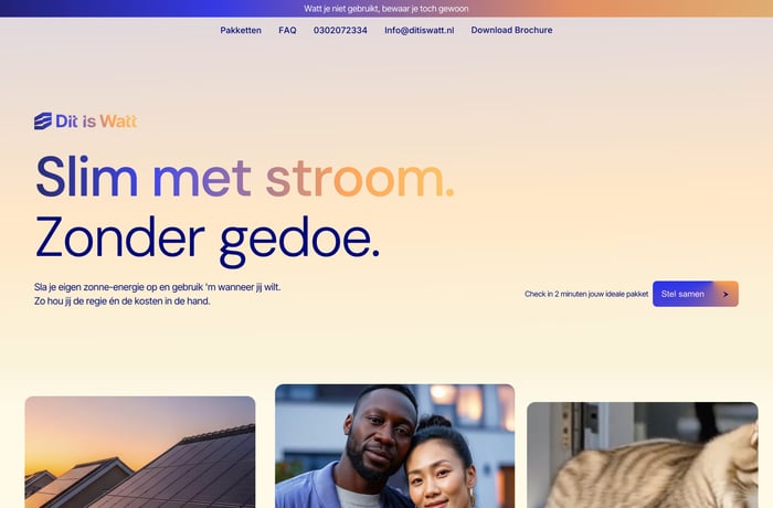 Dit is Watt website preview