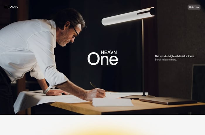 HEAVN One website preview