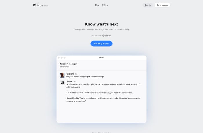 Async website preview