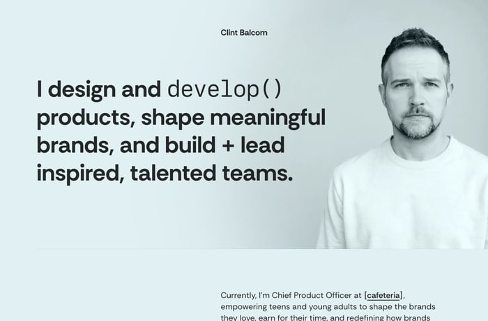 Clint Balcom website preview