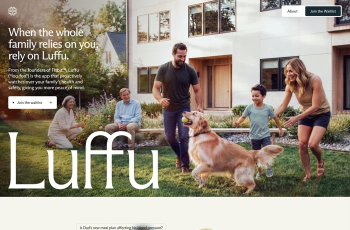 Luffu website preview
