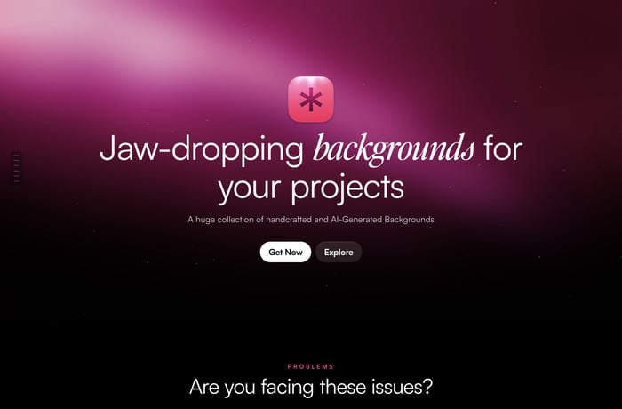 Backgrounds Supply website preview