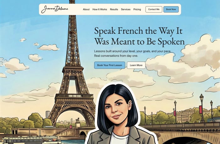 Janna Deloume website preview