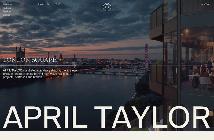 April Taylor website preview