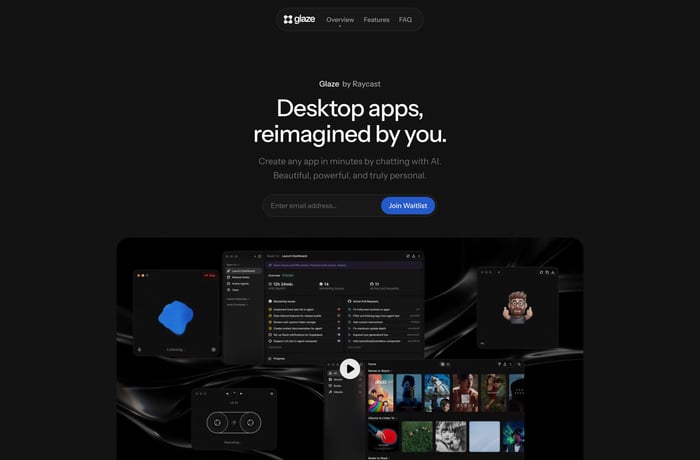 Glaze website preview