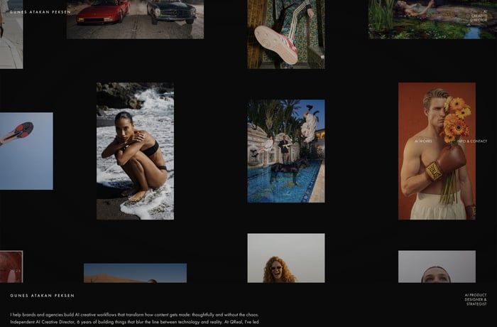 Gunes Atakan Peksen website preview