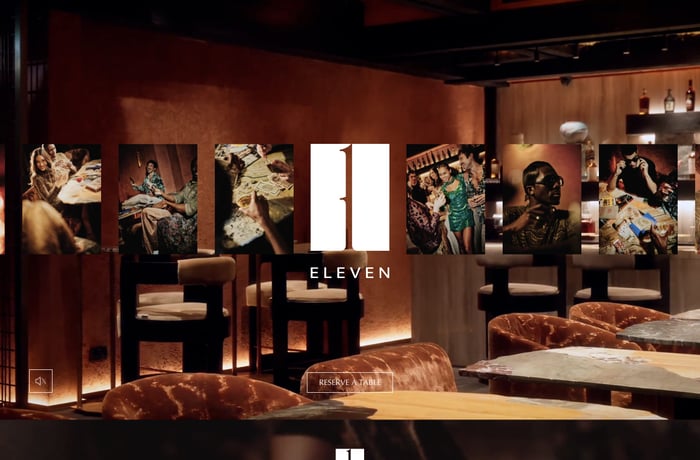 11 Bar website preview