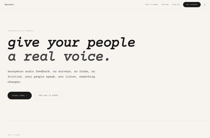 kaiunta website preview