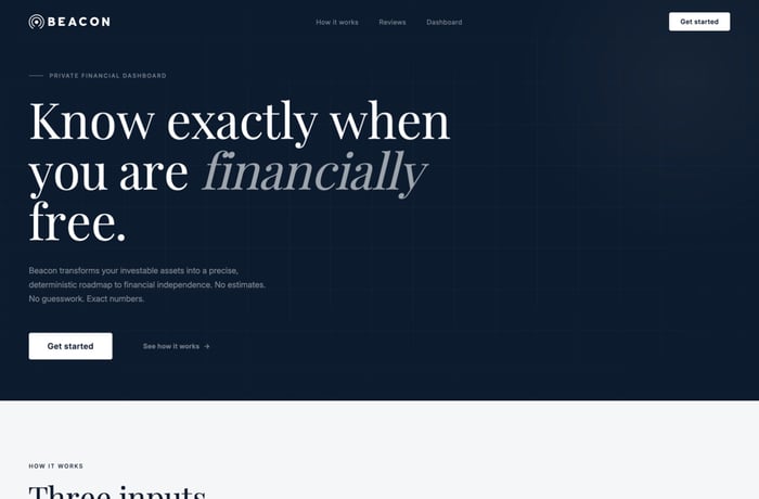 Beacon website preview
