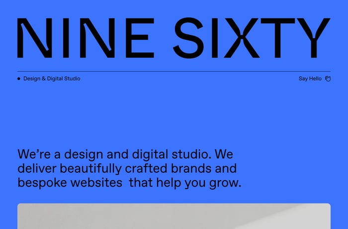Nine Sixty website preview