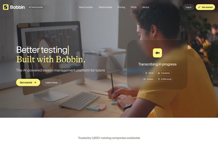 Bobbin website preview