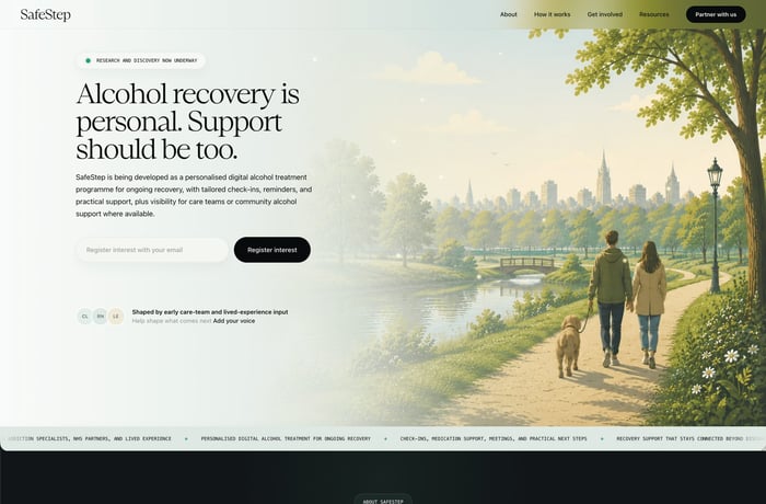 SafeStep website preview