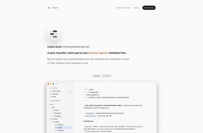Cogito website preview