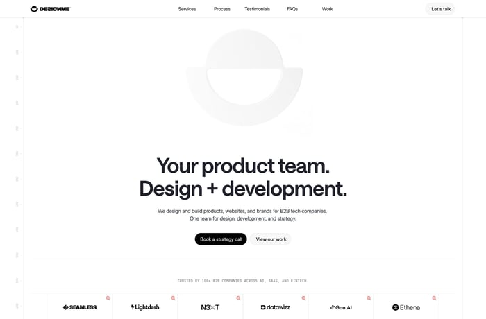 DesignMe website preview