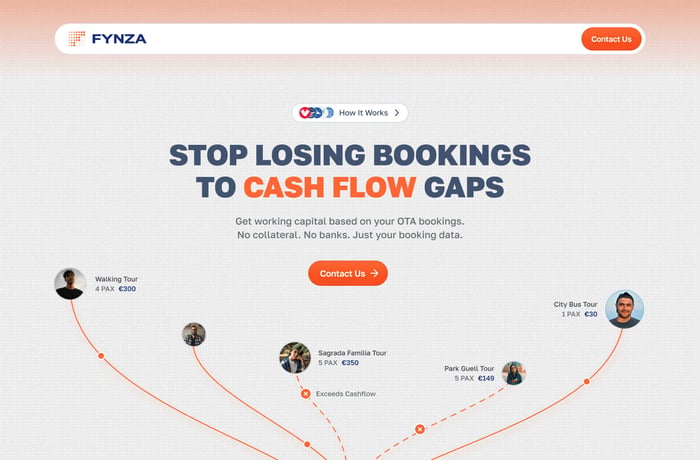 Fynza website preview