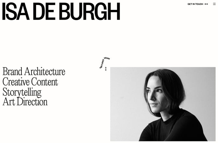 Isa de Burgh website preview