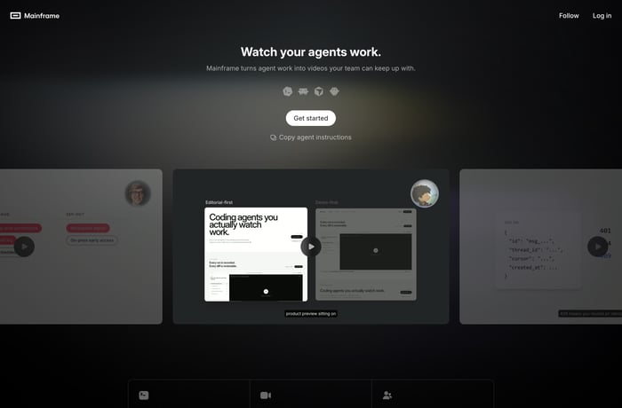 Mainframe website preview