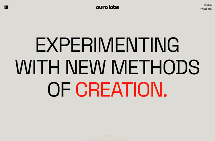 Ouro Labs website preview