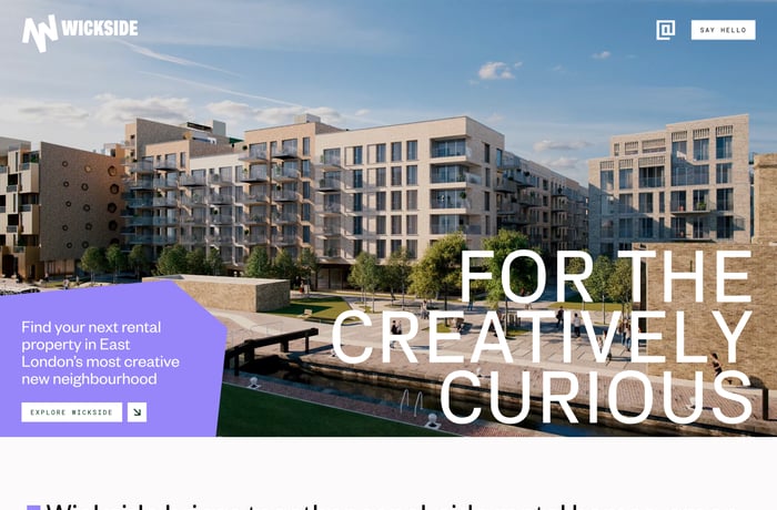 Wickside website preview