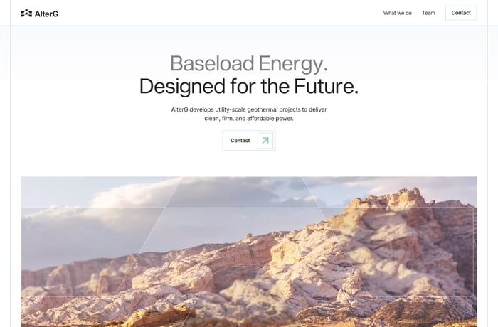 AlterG Resources website preview