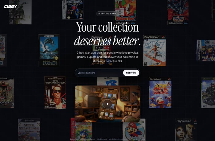 Cibby website preview
