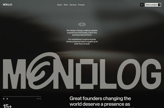 Monolog website preview