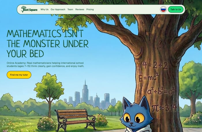 Root Square website preview