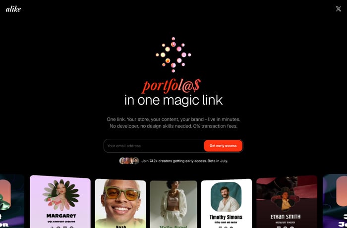 alike.page website preview