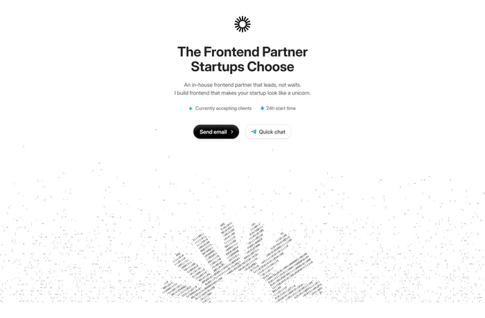 Frontend Supply™ website preview