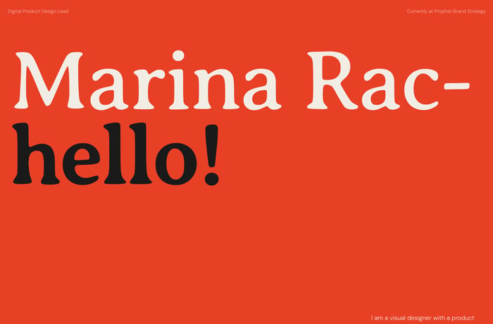 Marina Rachello website preview