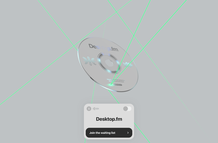 Desktop.fm website preview