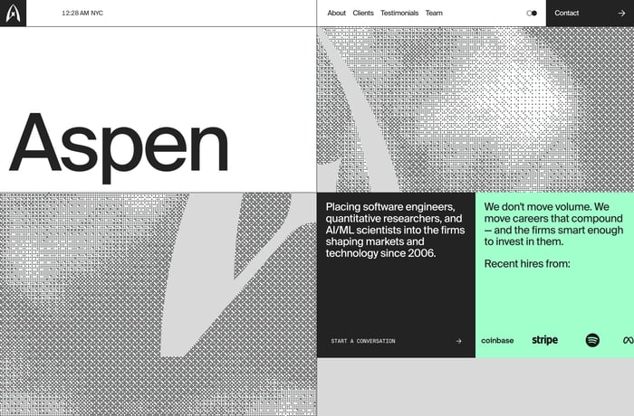 Aspen Search website preview