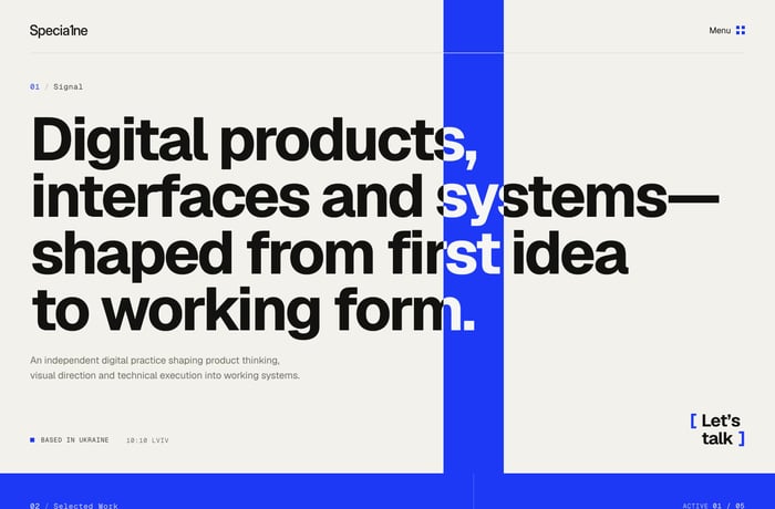 Specia1ne website preview