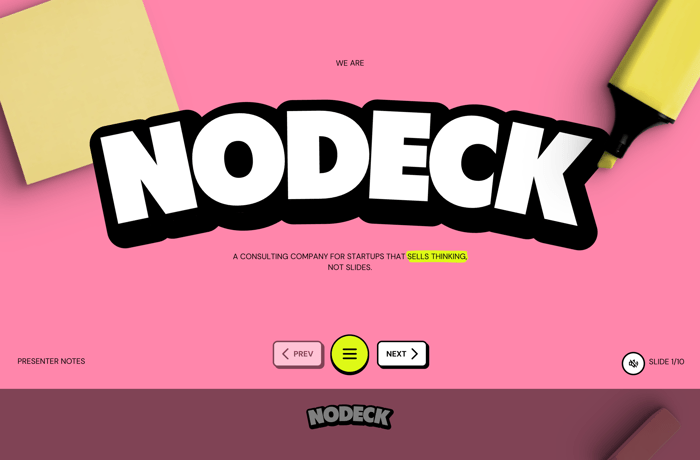 Nodeck website preview