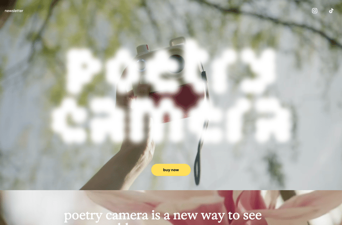 Poetry Camera website preview