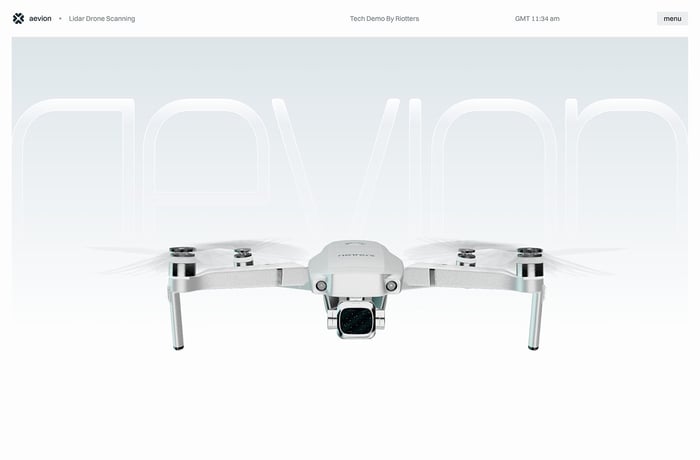 Aevion website preview