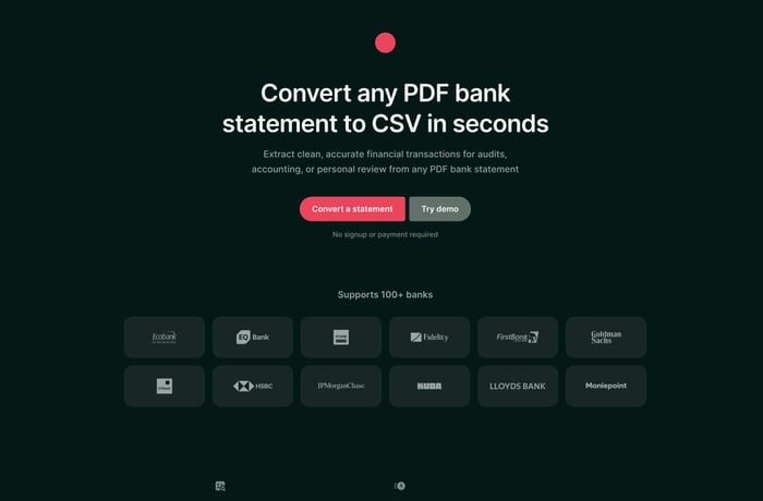 Statements website preview