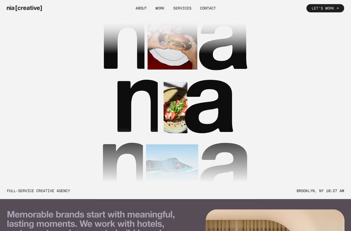 Nia Creative website preview