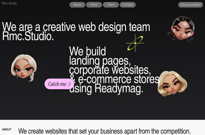 READYMAGIC Studio website preview
