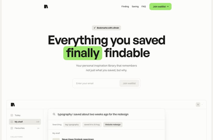 Shelf website preview