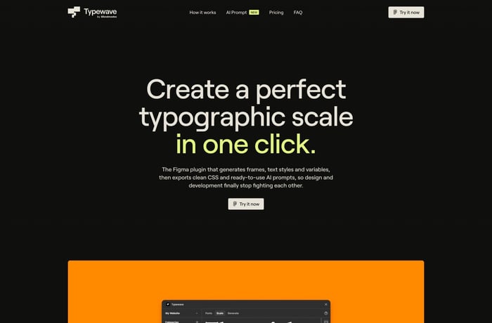 Typewave website preview