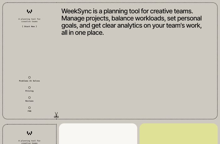 WeekSync website preview
