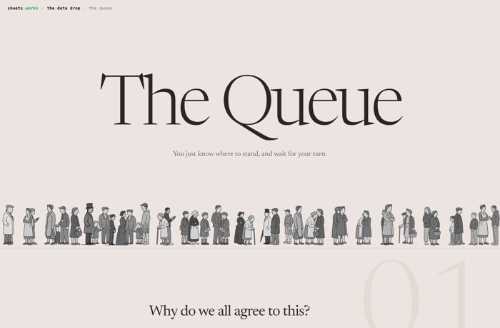 The Queue website preview